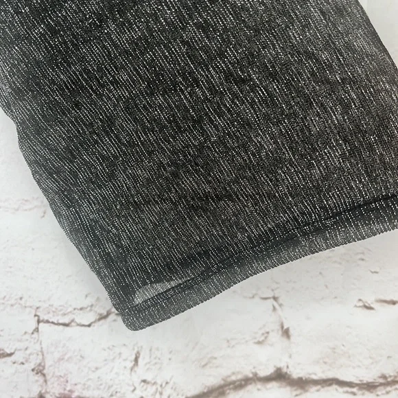 DIOSA Sheer Metallic Wrap Top, Size M - Picture 7 of 10